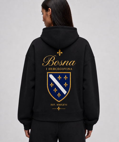 Bosna I Hercegovina - Black Oversized Hoodie UNISEX